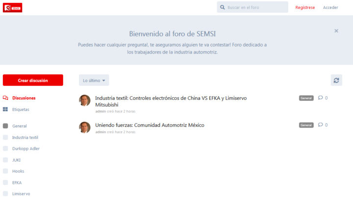 Nuevo foro de discusión en SEMSI!